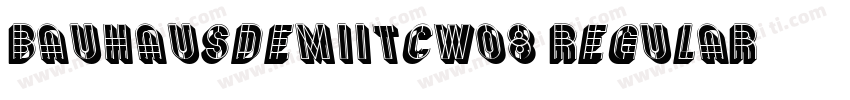 BauhausDemiITCW08 Regular字体转换